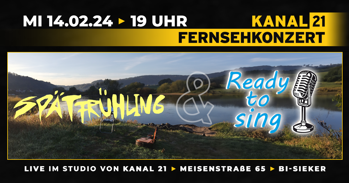 Veranstaltungsgrafik für ein Konzert am 14.02.2024 im Kanal 21